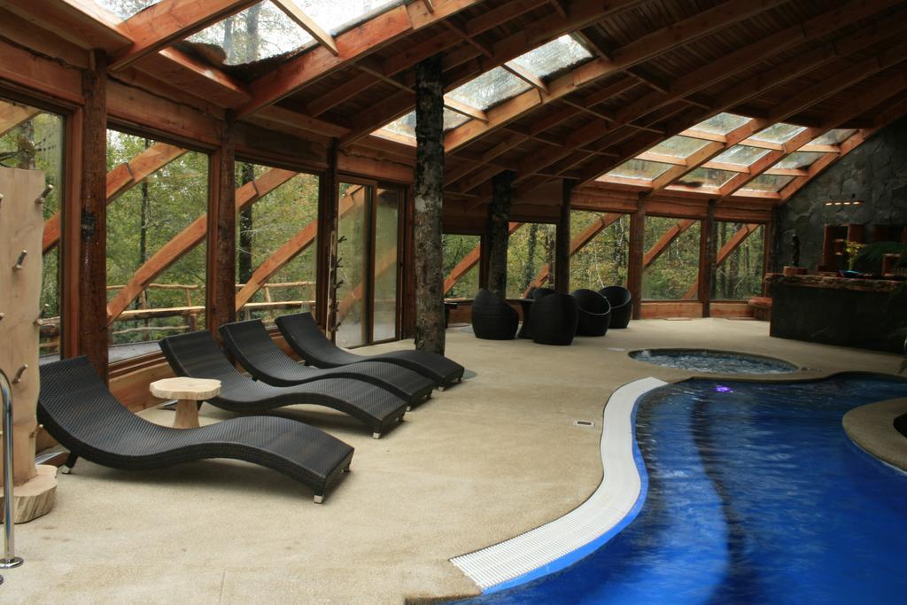 Huilo Huilo Nawelpi Lodge Puerto Fuy Esterno foto