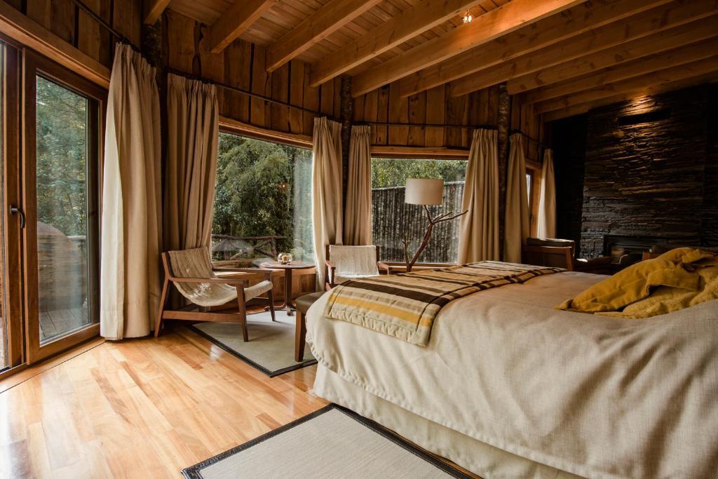 Huilo Huilo Nawelpi Lodge Puerto Fuy Esterno foto