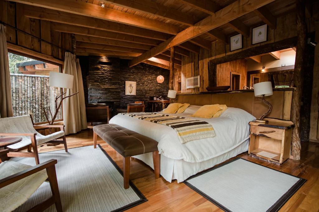 Huilo Huilo Nawelpi Lodge Puerto Fuy Esterno foto